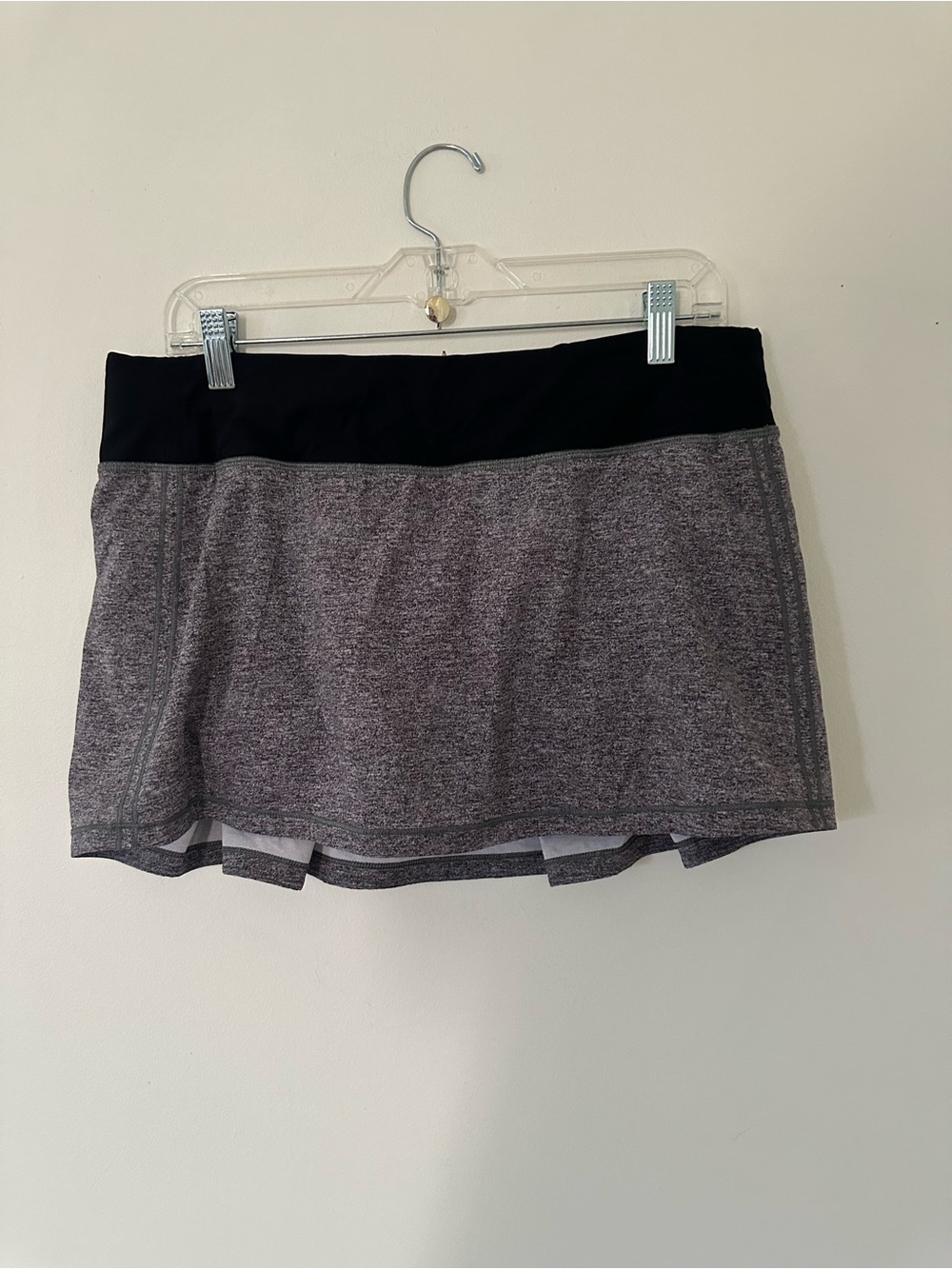 Lululemon Pace Rival Skirt Regular No Panels 13" Heather Lux Multi Black / Black - Picture 9 of 12